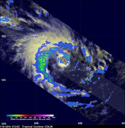 TRMM Image of Colin