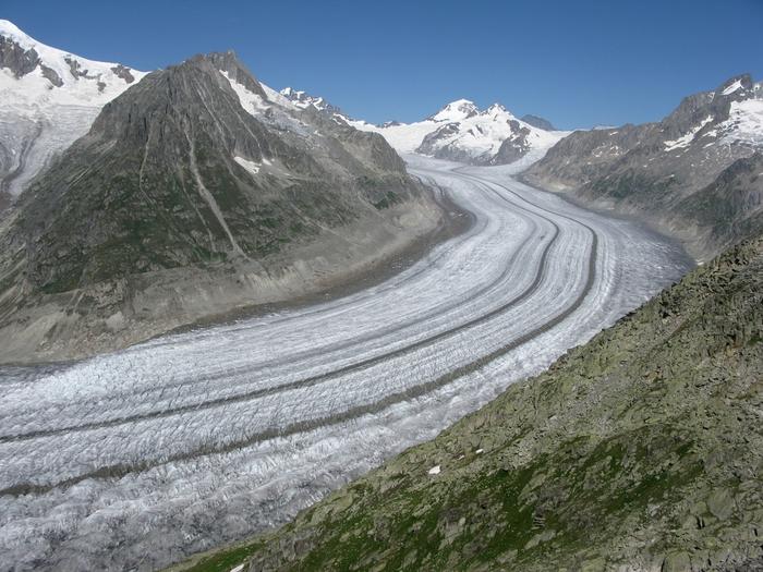 The Aletsch glacier in 2009