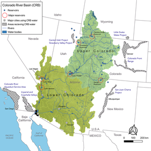 Upper basin in Colorado, Utah and Wyoming may more closely resemble the arid Southwest