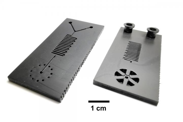 Microfluidic cartridge for COVID test