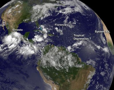4 Tropical Systems Marching Across the Atlantic Ocean