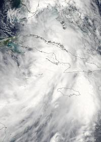 NASA MODIS Image of Tropical Storm Nicole