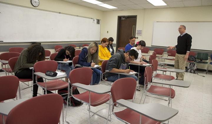 Associate Professor of Health Education Richard Harvey with SF State Students