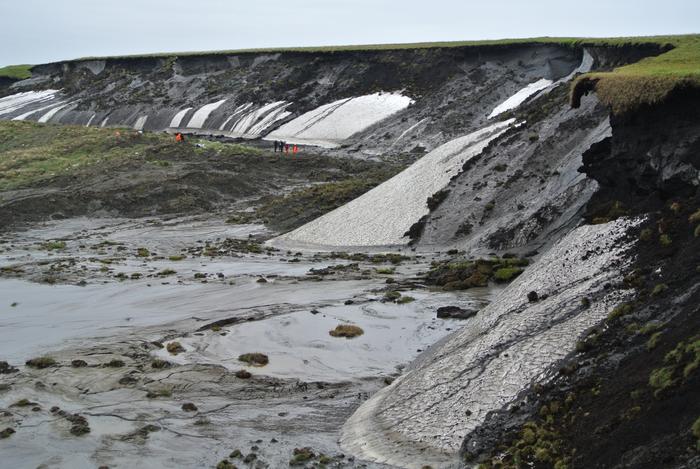 The eroding cliffs at Herschel Island