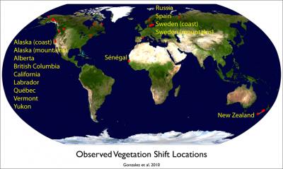 Vegetation Shift Sites