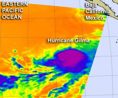 NASA's Aqua Satellite Passed Over Hurricane Gilma