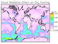 Methane's Effects on Sunlight Vary by Region - Cloud Radiative Effect