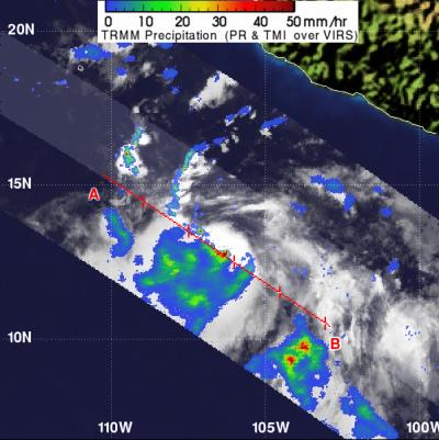 Heavy Rain seen in Developing Tropical Storm Fabio