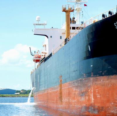 Ship Emptying Ballast Water