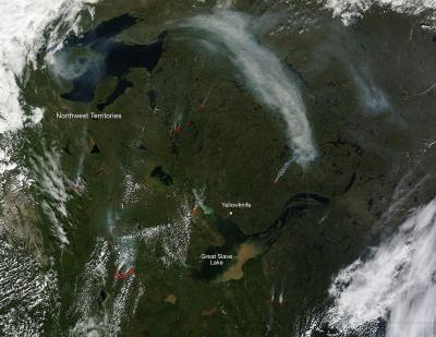 Fires in Northwest Territories, Canada