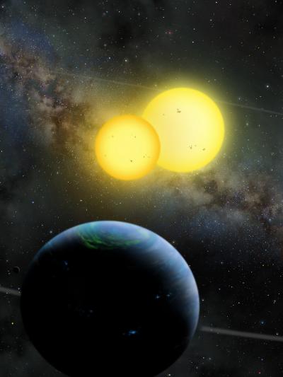 Kepler 35 Planet System Illustration (1 of 3)