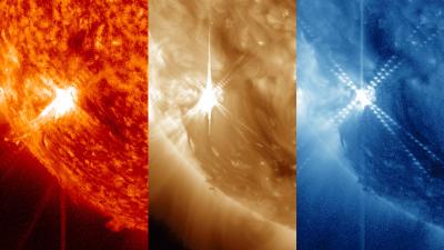 3 NASA Images of a Solar Flare on Nov. 13, 201