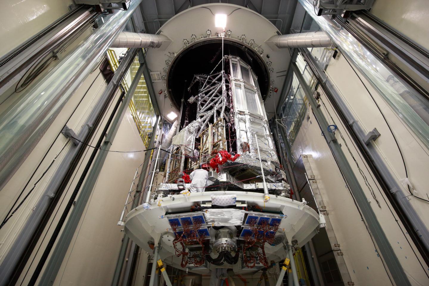 Preparing Webb for Testing in thermal Vacuum Chamber