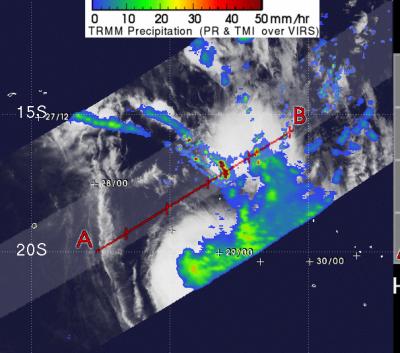 TRMM Captured Nisha's Rainfall