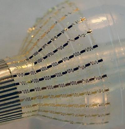 Stretchable Electronic Catheter Balloon