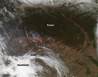 Fires in Southcentral Russia in May 2014 | EurekAlert!