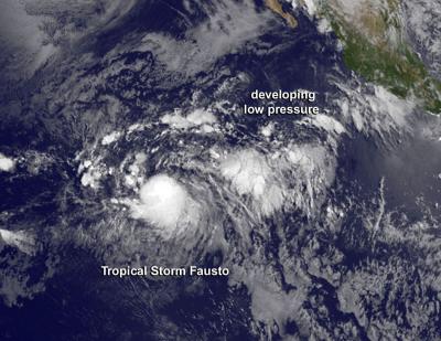 GOES Image of Fausto