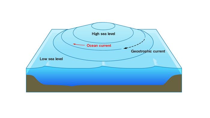 Ocean current affect sea levels differently