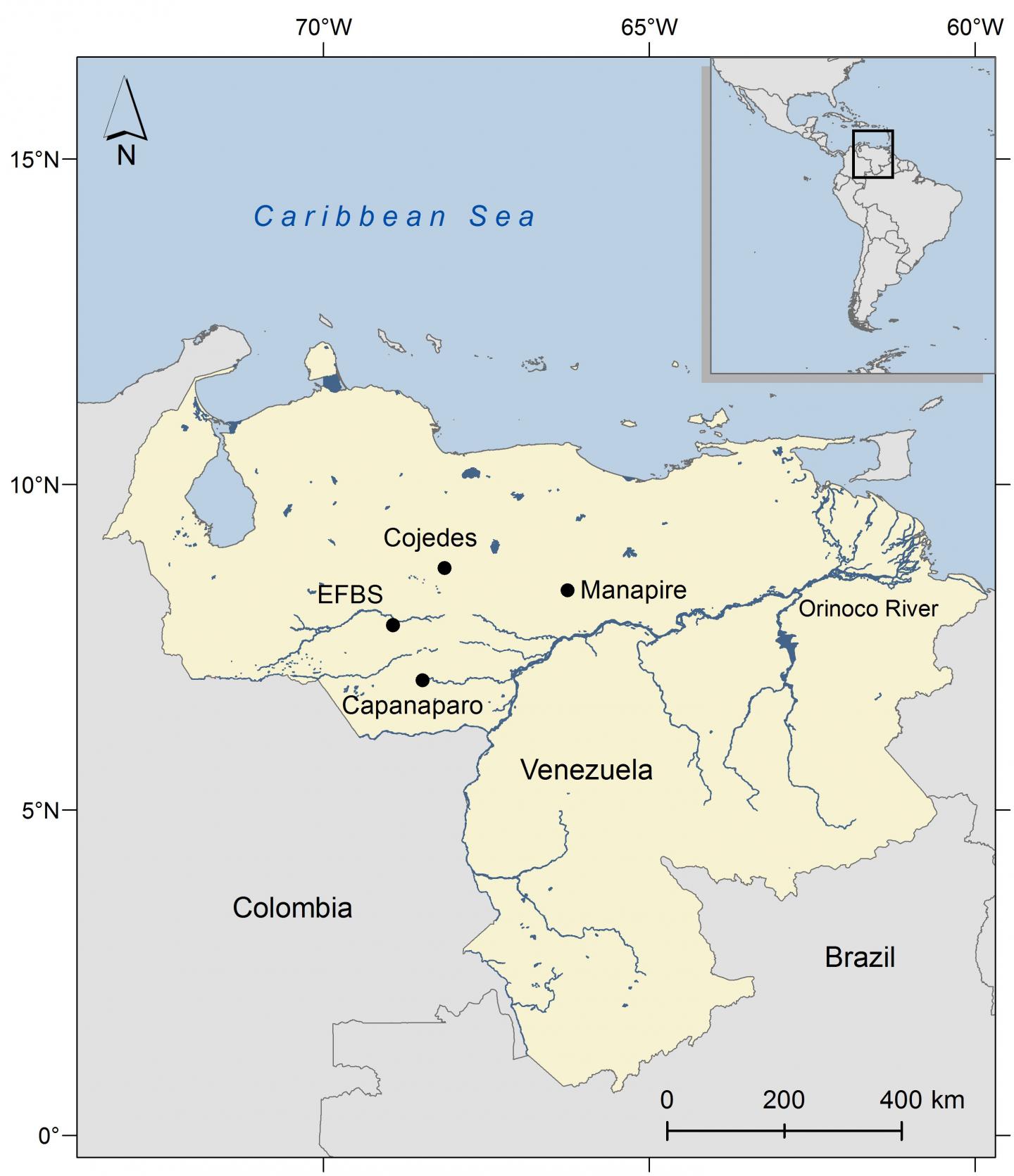 Location of the El Fr&iacute;o Biological Station (EFBS)