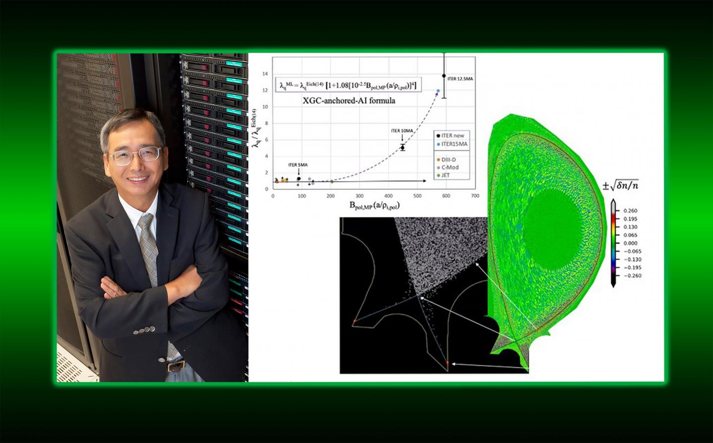 PPPL physicist with figure from paper