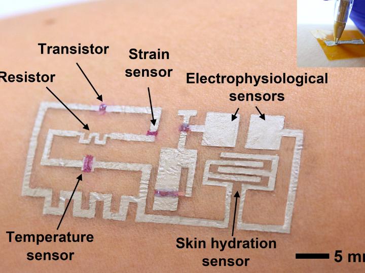 'Drawn-on-skin' electronics