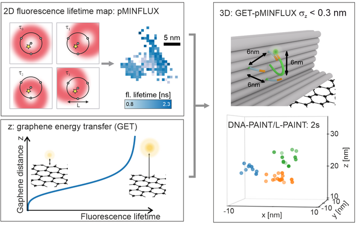 Concept of GET-pMINFLUX demonstrated by L-PAINT.