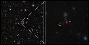 Hyper Suprime-Cam Image of Most Distant Pair of Merging Quasars