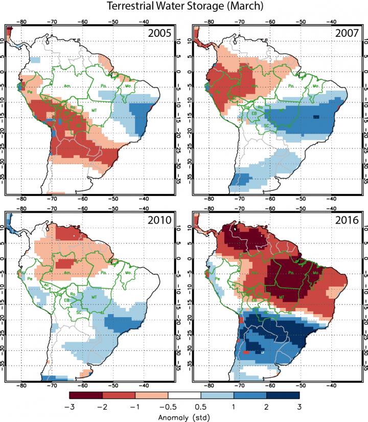 GRACE Analysis of Soil Water Deficits for 2016