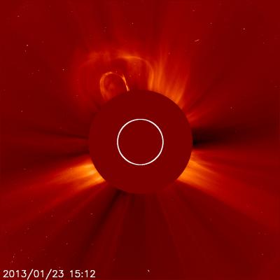 NASA's SOHO Sees the Second of 2 Coronal Mass Ejections
