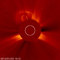 NASA's SOHO Sees the Second of 2 Coronal Mass Ejections