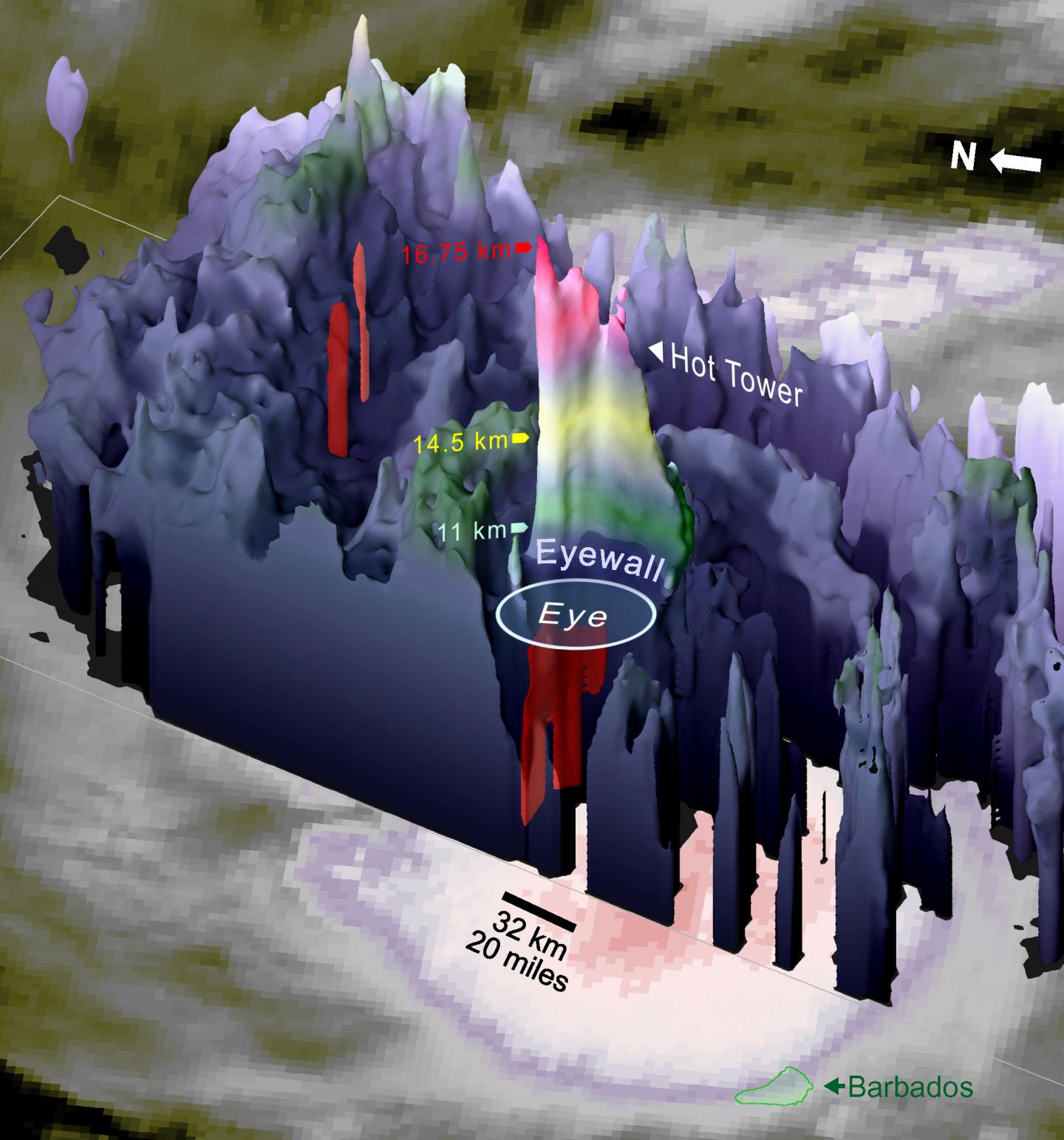 GPM 3-D Omage of Maria