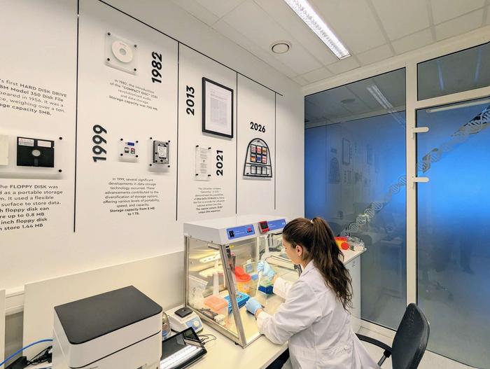 The DNA Microfactory for Autonomous Archiving (DNAMIC) project Lab