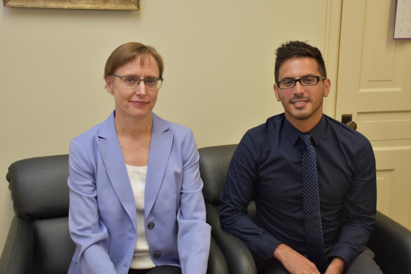 Dr. Elizabeth Osuch and Justin Arcaro, Lawson Health Research Institute