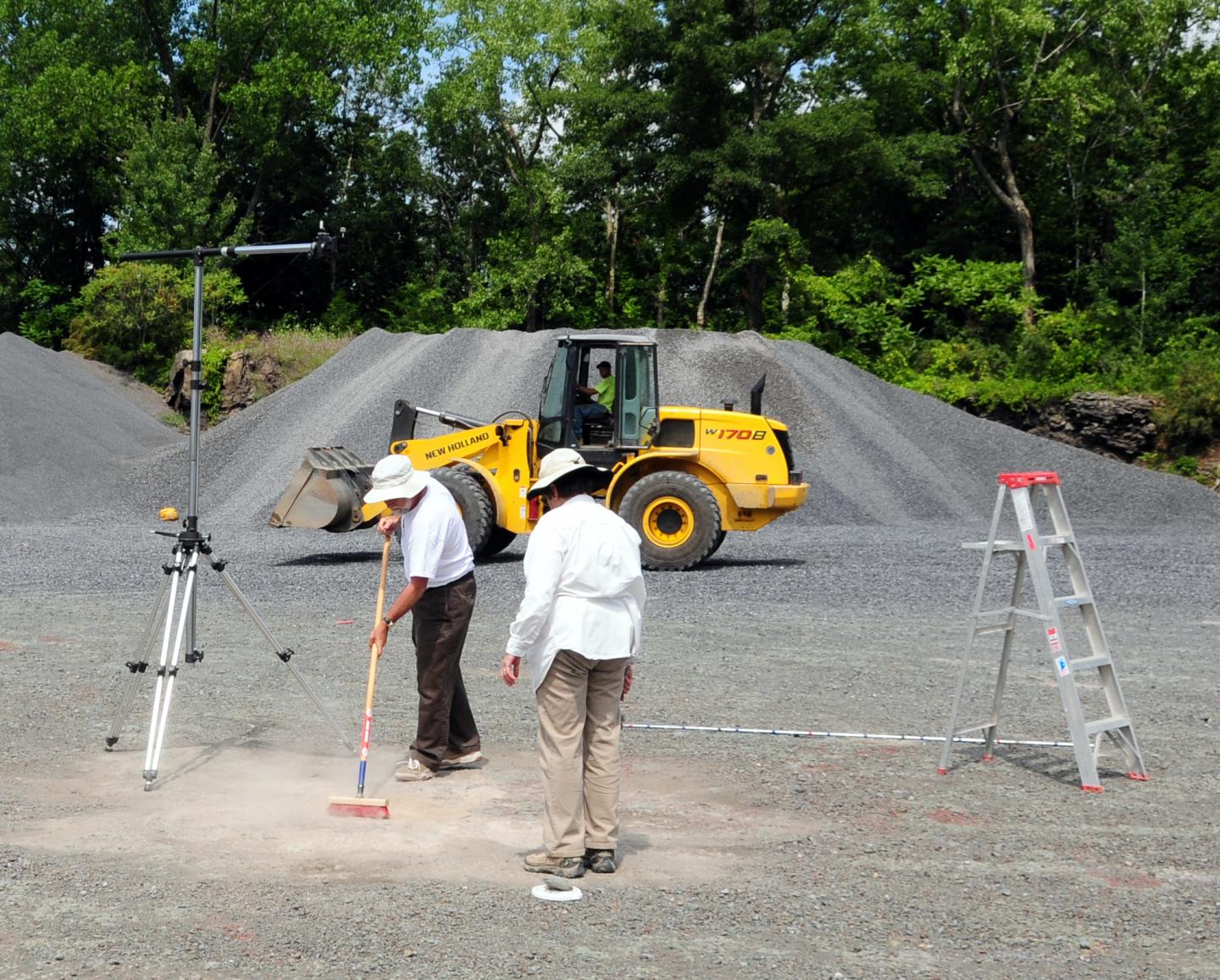 Cleaning the Surface at the Cairo Fossil Forest Site