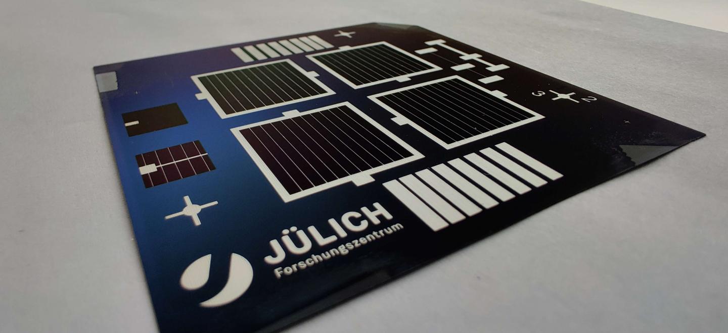 Prototype of the solar cells