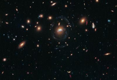 Two Merging Elliptical Galaxies and Star Formation