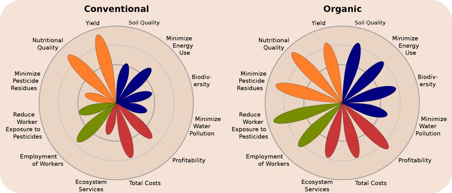 organic farming vs conventional farming