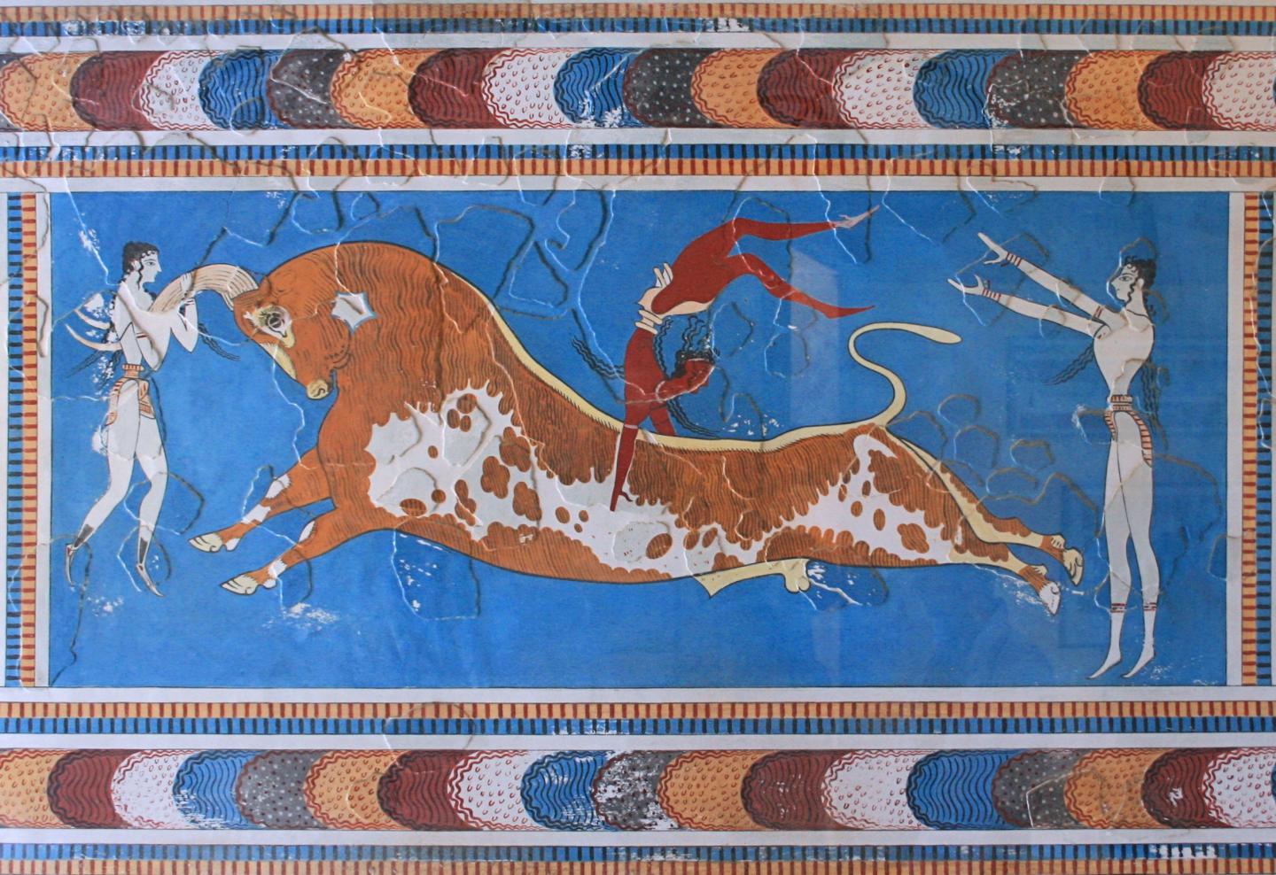 Minoan Bull-Leaping-Fresco