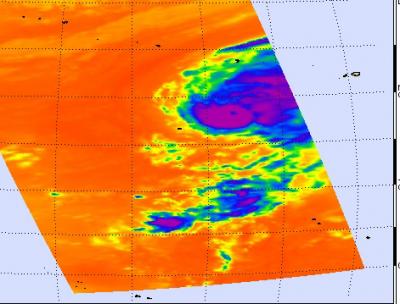 Infrared Imagery Sees Strong T-storms in Neki