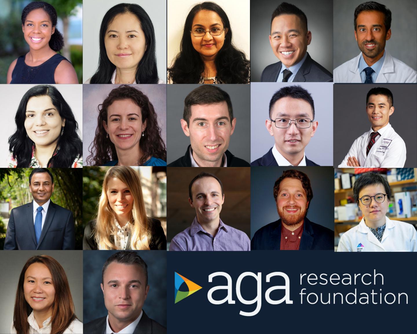 AGA Research Foundation Award Recipients