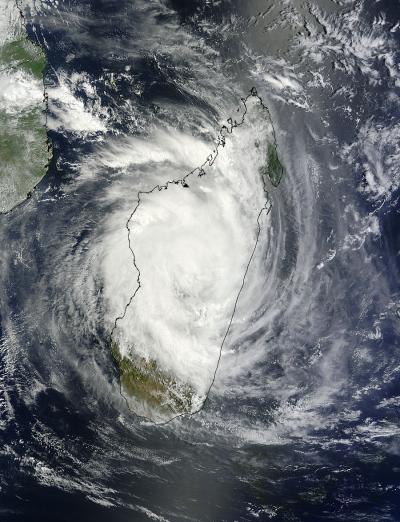 NASA Sees Cyclone Giovanna Centered Over Madagascar
