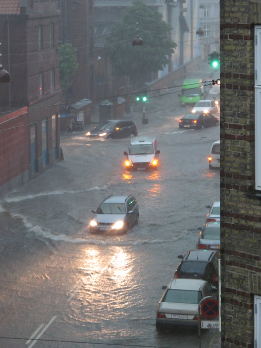 Cloudburst, Copenhagen, Istedgade 2011-07-02