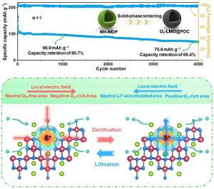 Vacancy-engineered LiMn2O4 embedded in dual-heteroatom-doped carbon via metal-organic framework-mediated synthesis towards longevous lithium ion battery