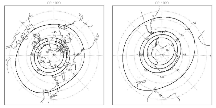 Reconstructed auroral zone over the last 3000 years
