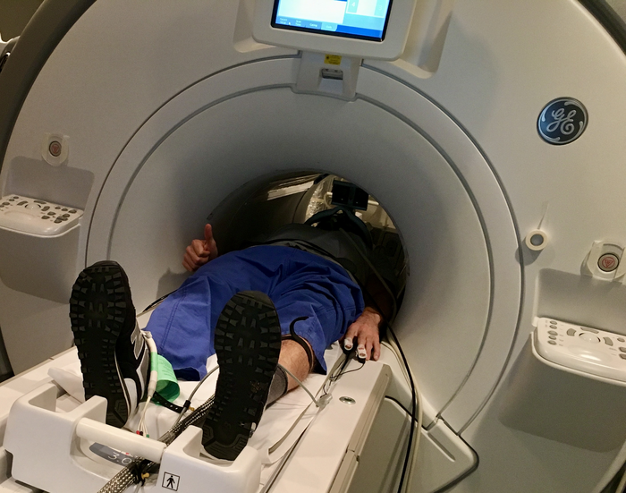 Vagus Nerve Study Participant Enters fMRI