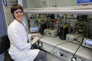 Paloma Garrido Amador and bioreactor