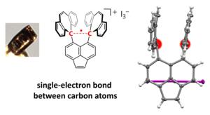 Structure of the compound highlighting the C–C sigma bond