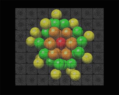 Visualization of the Atomic Structure of the Au68 Gold Nanoparticle