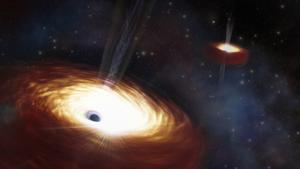 Artist’s Impression of Heaviest Supermassive Binary Black Hole