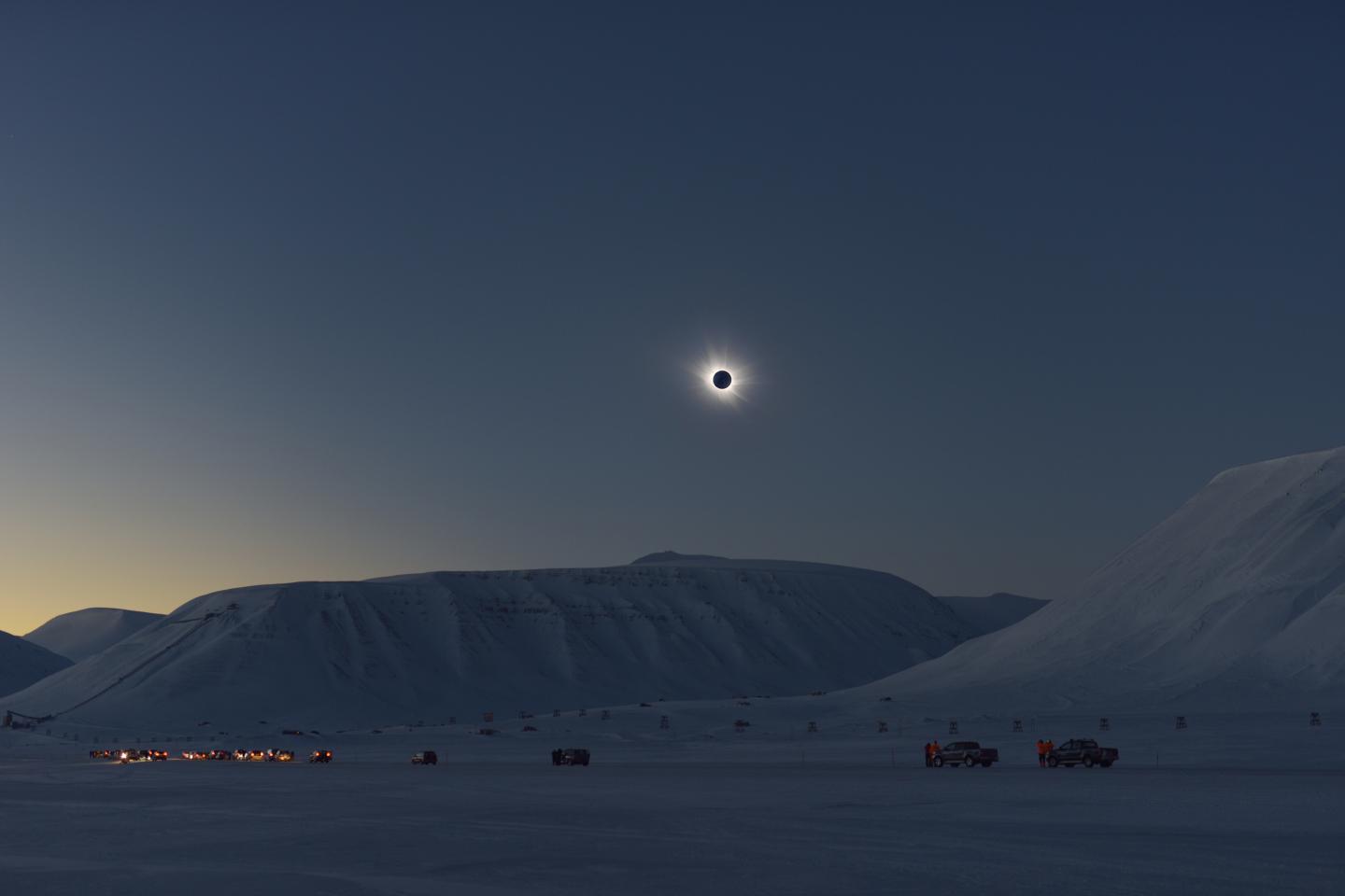 Eclipse over Svalbard